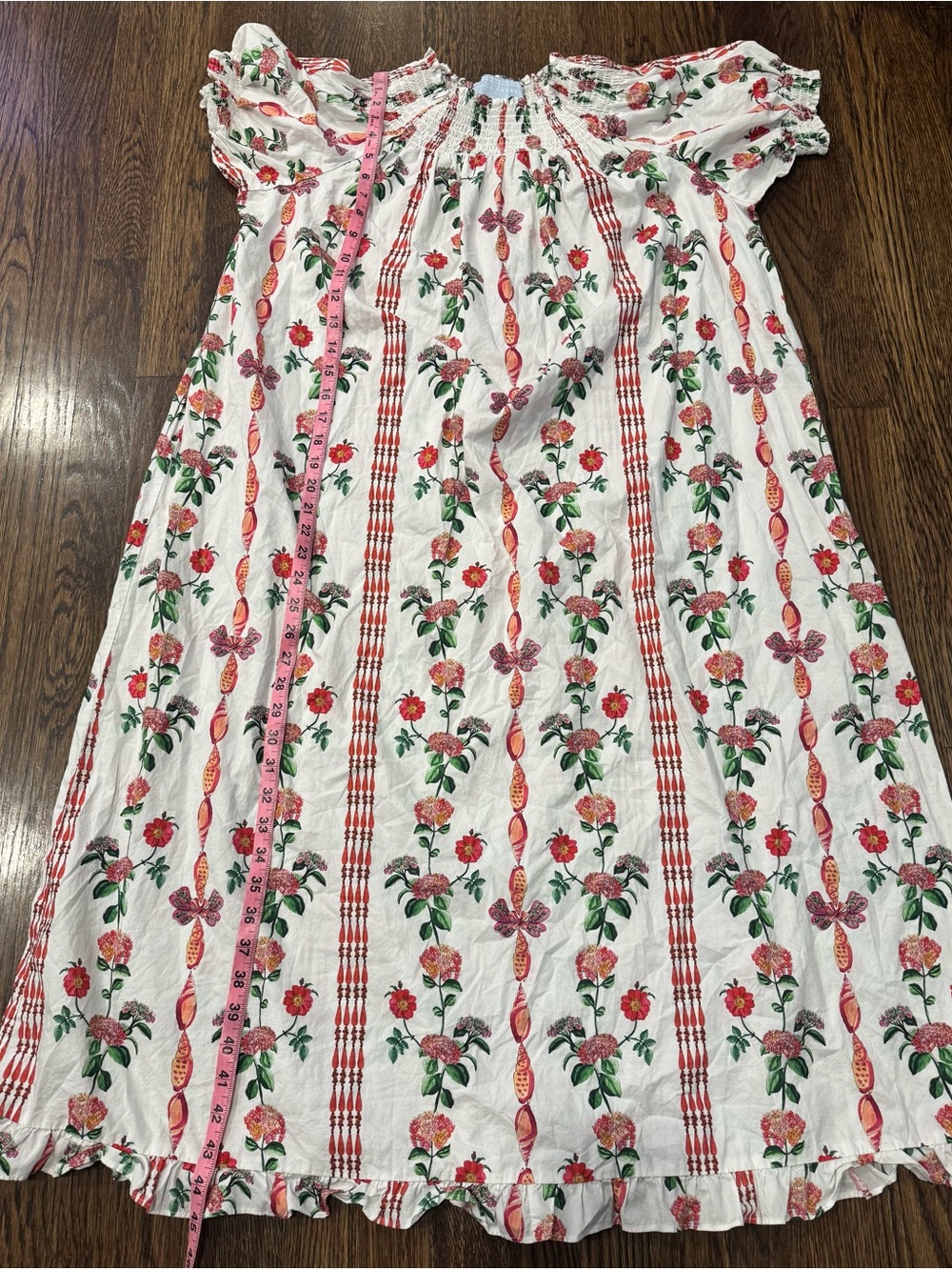 Hill House Home Caroline Nap Dress Womens Botanical Floral Midi Boho Size Small - Picture 3 of 5
